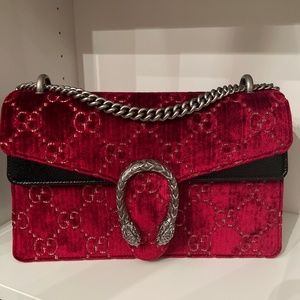 Gucci Dionysus small red velvet